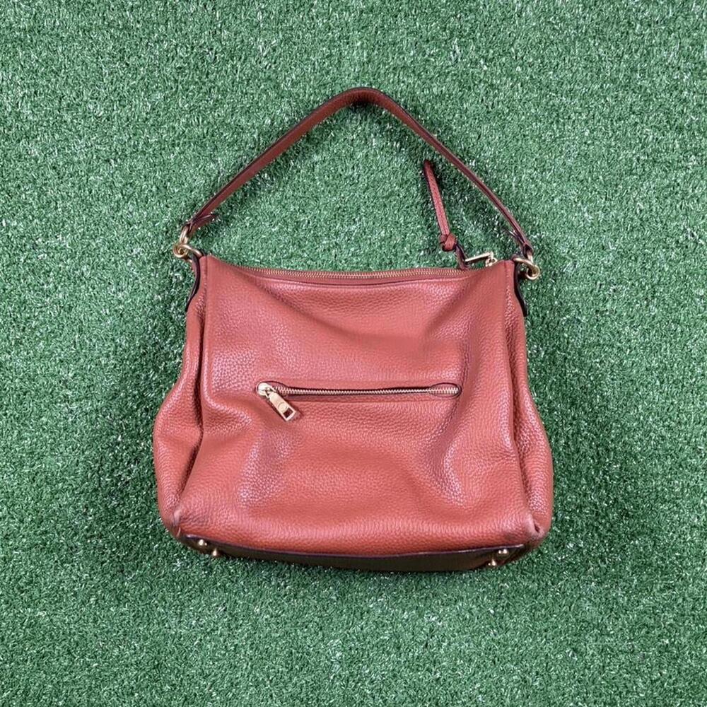 Coach 98811 brown leather shoulder bag